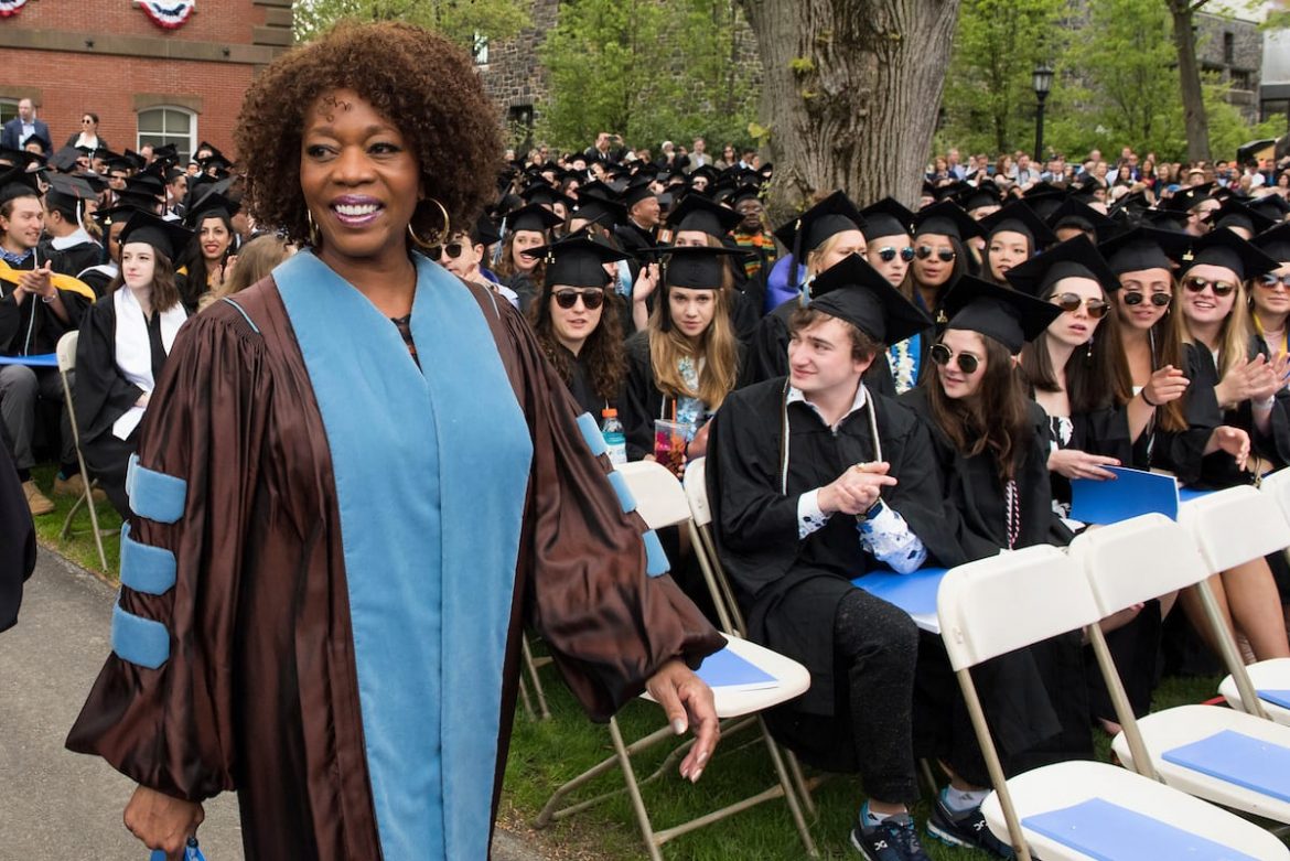 Photo of Alfre Woodard from Tufts Commencement 2019