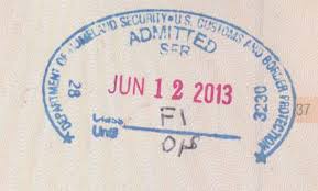 Passport Entry Stamp