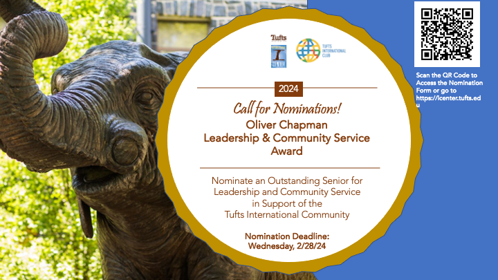 Call for Nominations: 2024 Oliver Chapman Leadership and Community Service Award